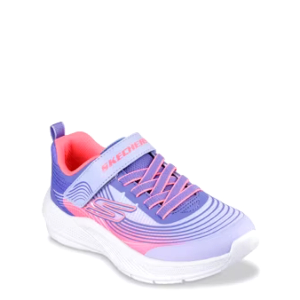 Skechers Microspec Advance Purple and Pink Sneakers with Breathable Mesh